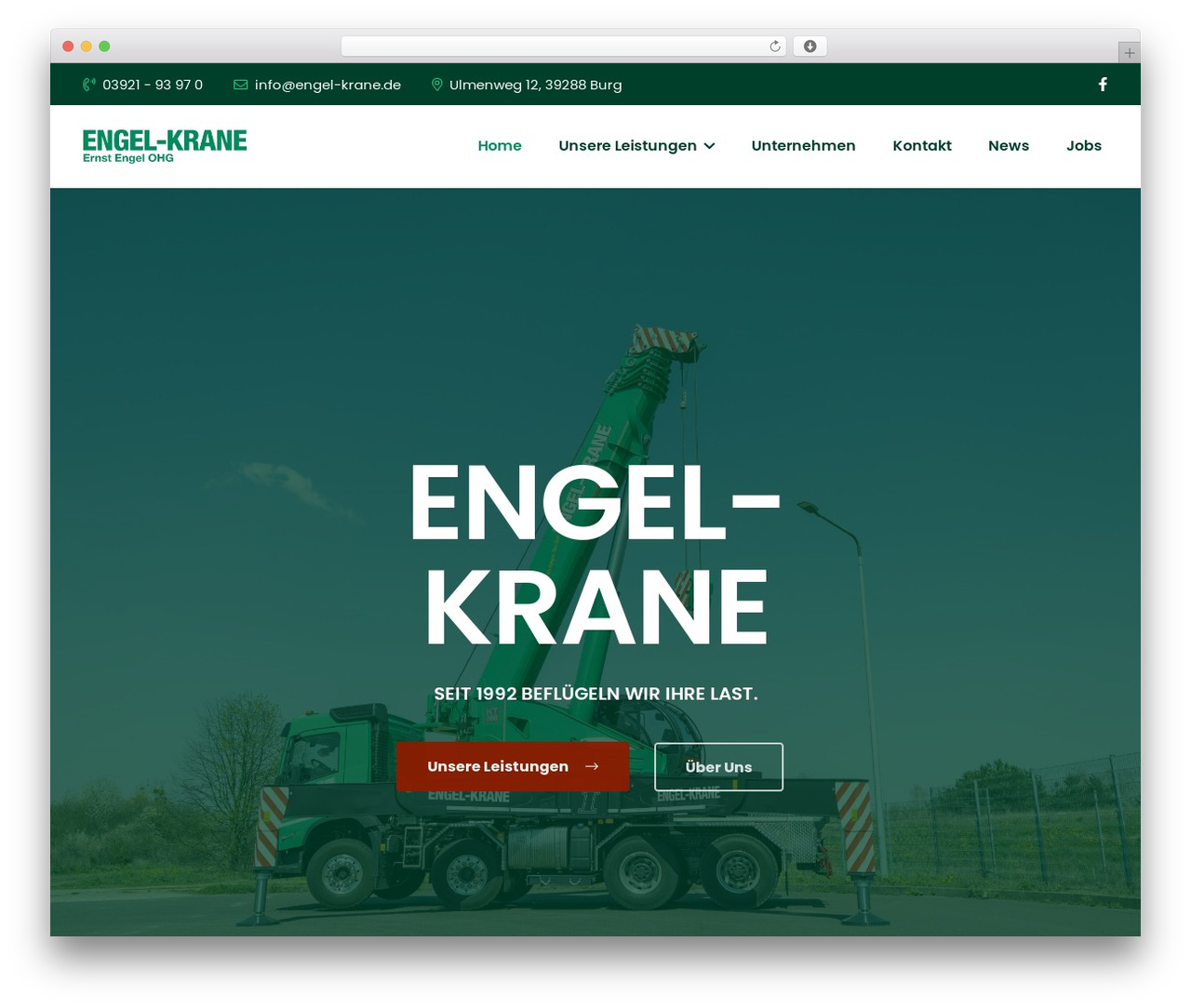 Dustrix WP theme - engel-krane.de