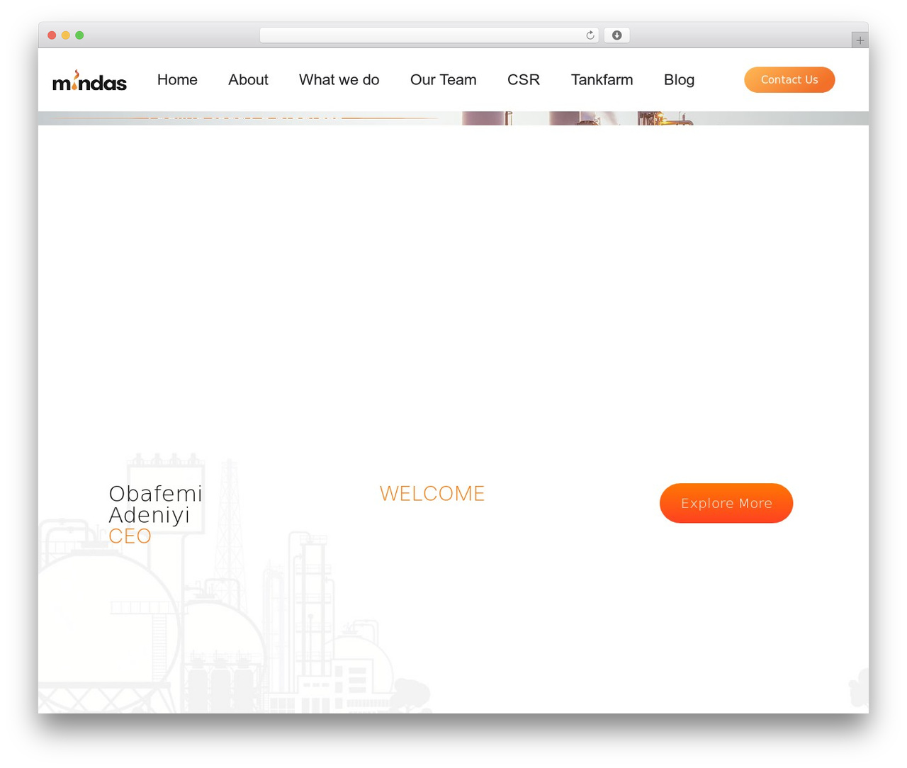 Hello Elementor WordPress theme - mindaspetroleum.com