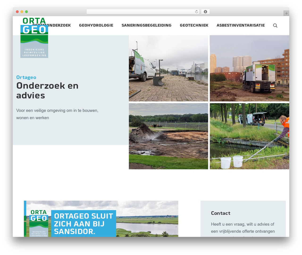 Theme WordPress Pixel Example Theme - www.ortageo.nl