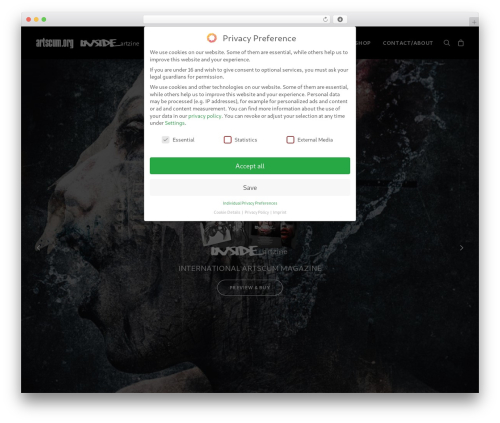 Uncode privacy WordPress plugin - artscum.org