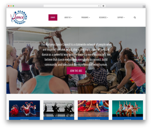 Web Fuel Version 3 WordPress theme - alabamadancecouncil.org