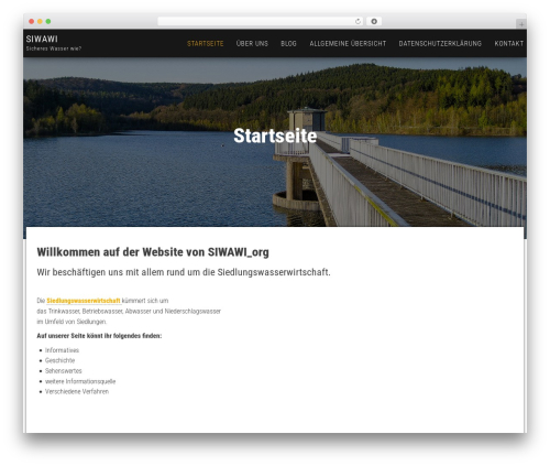 WordPress theme Bulk - siedlungswasserwirtschaft.org