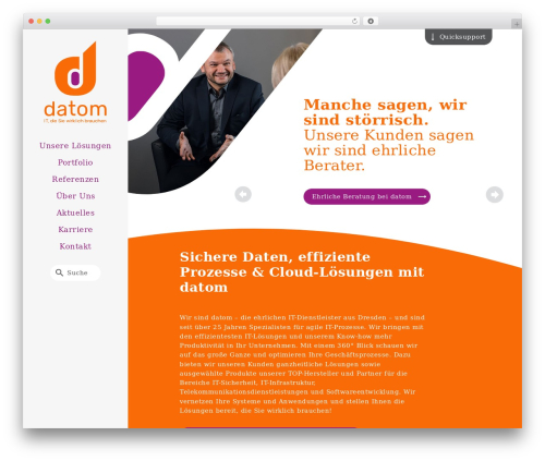 WordPress theme datom - datom.de