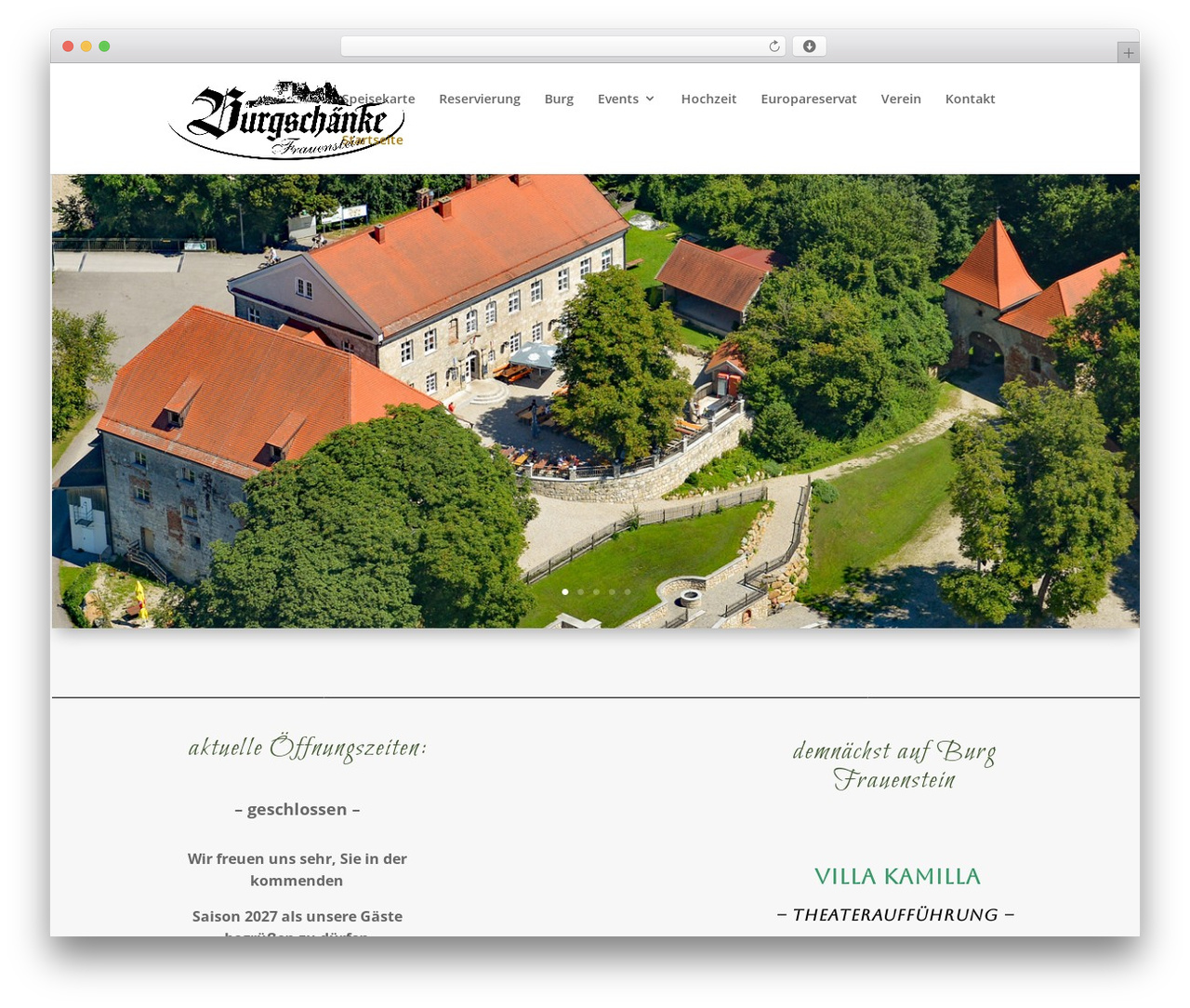 WordPress theme Divi - burg-frauenstein.com