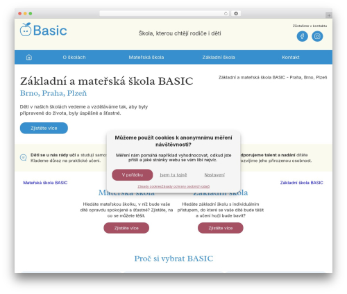 WordPress theme MD webdesign responsive theme - skolabasic.cz