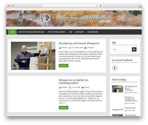 WordPress theme Showcase - drammenmaleklubb.org