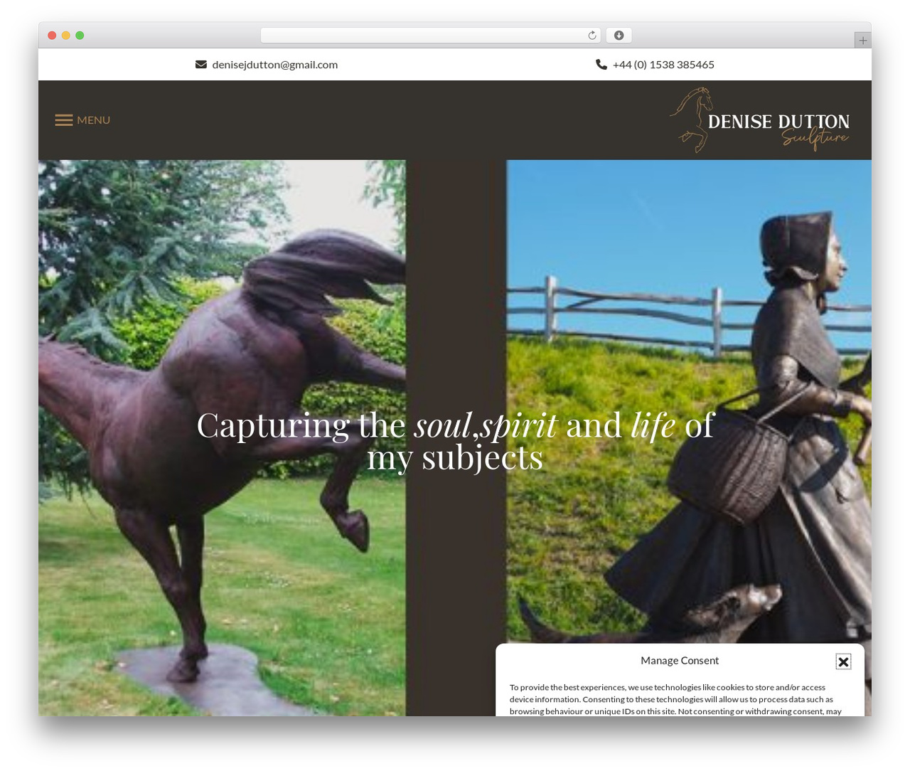 WordPress theme Site - denisedutton.co.uk