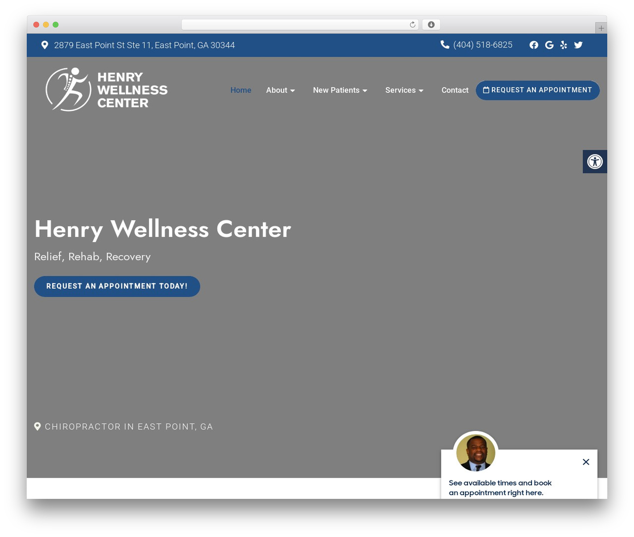 WordPress website theme Parent Theme - henrywellnesscenter.com