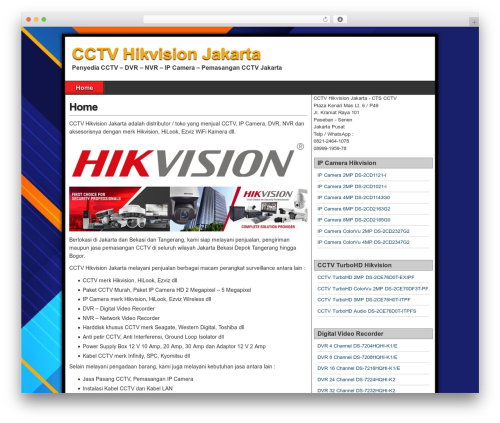 Asteroid WordPress theme - cctvhikvisionjakarta.com