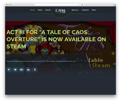 GamePro WordPress theme - experagamestudio.it