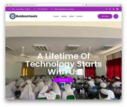 Knirpse best WordPress theme - buldoschools.com