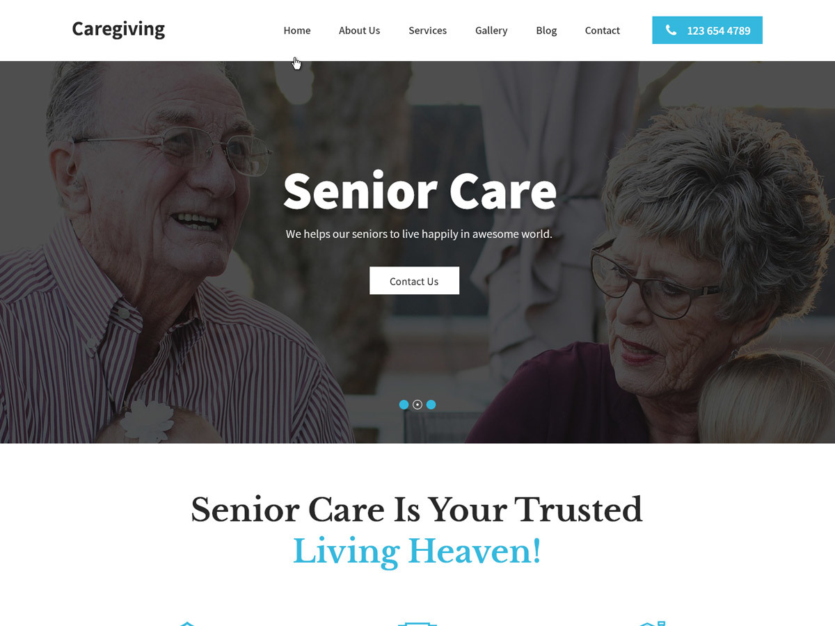 SKT Caregiving medical WordPress theme