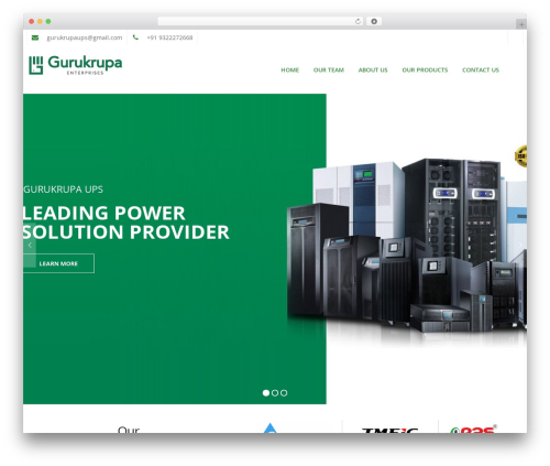 Task WordPress theme - gurukrupa.in