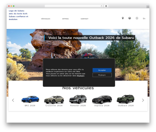 Theme WordPress Thème Codems principal - quebecsubaru.ca