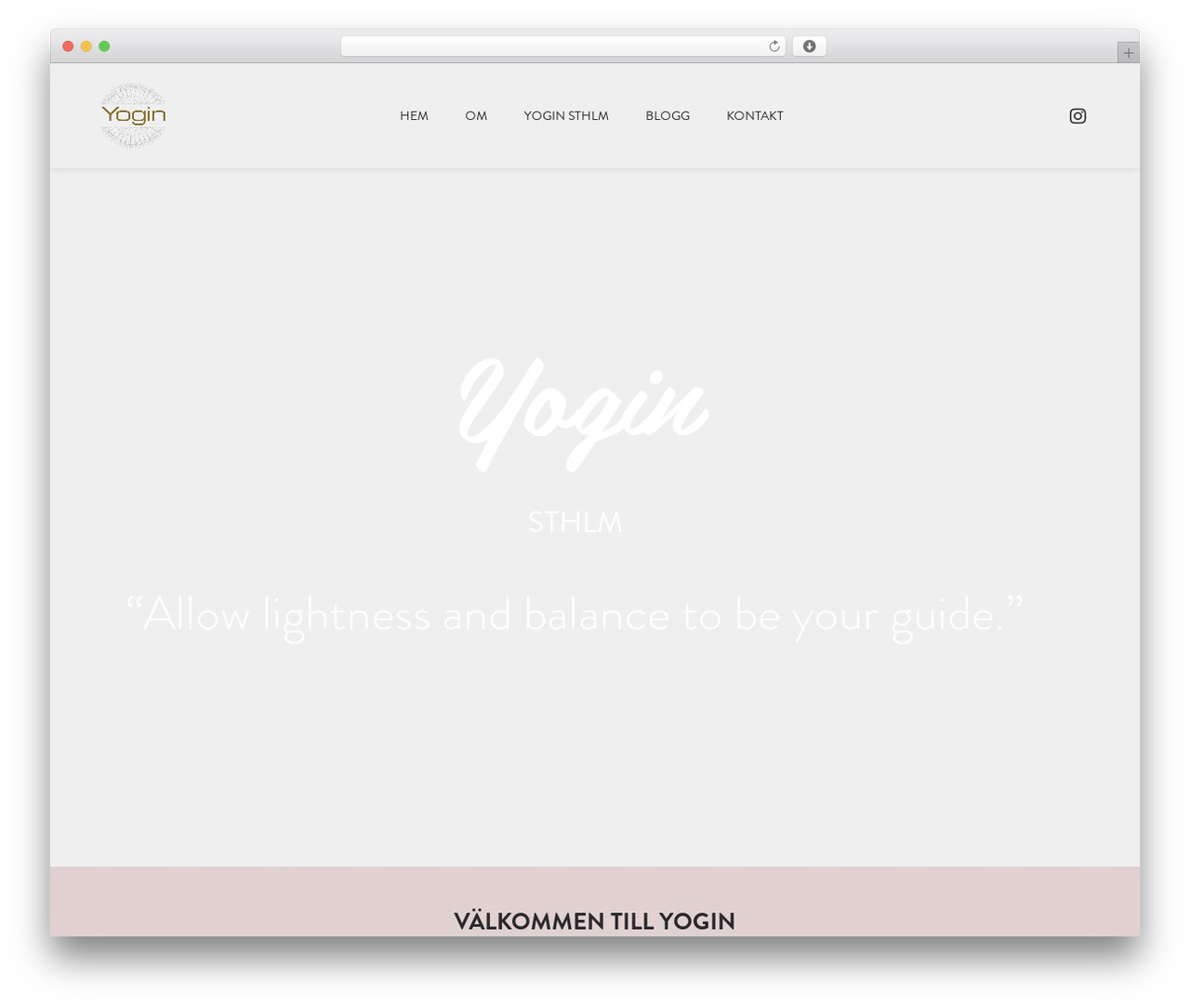 WordPress theme Hello Elementor - yogin.se