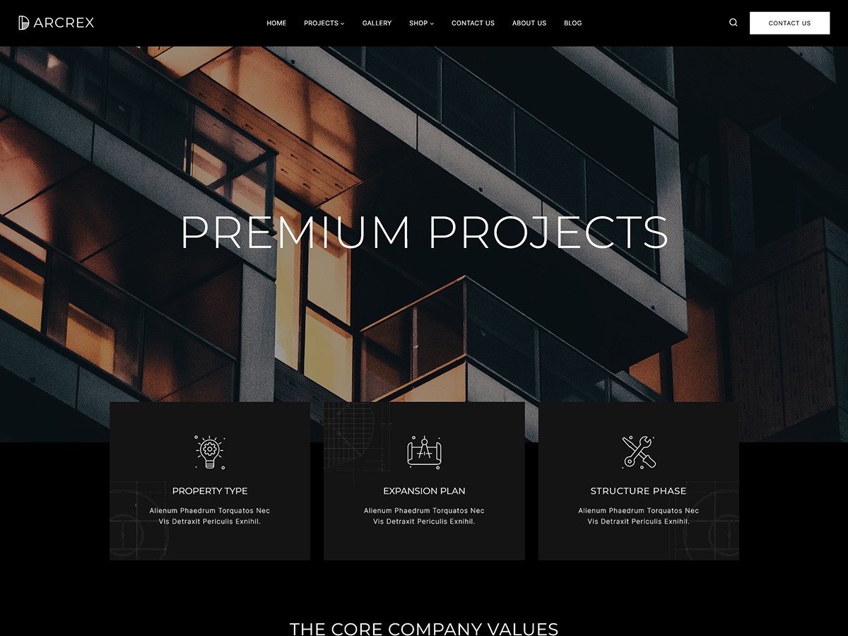 WordPress theme Arcrex WordPress theme Arcrex