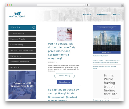 WordPress theme VC-Theme - venture-capital.pl