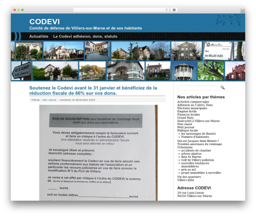 WP theme CODEVI - codevilliers.fr