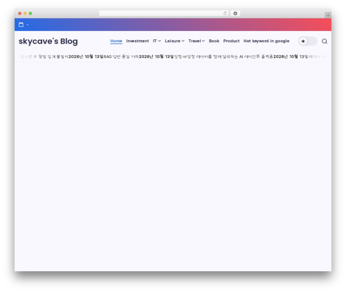 Blogsy premium WordPress theme - skycave.net