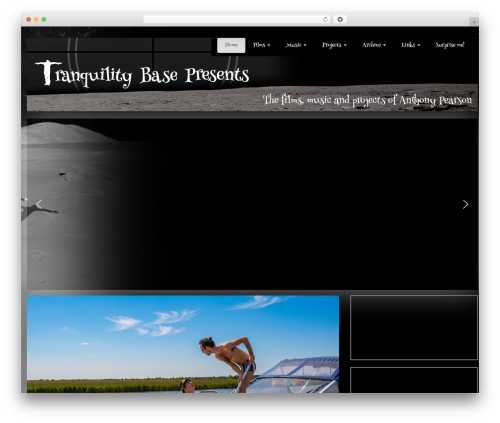 Bootstrap Basic free WordPress theme - tranquilitybasepresents.co.uk