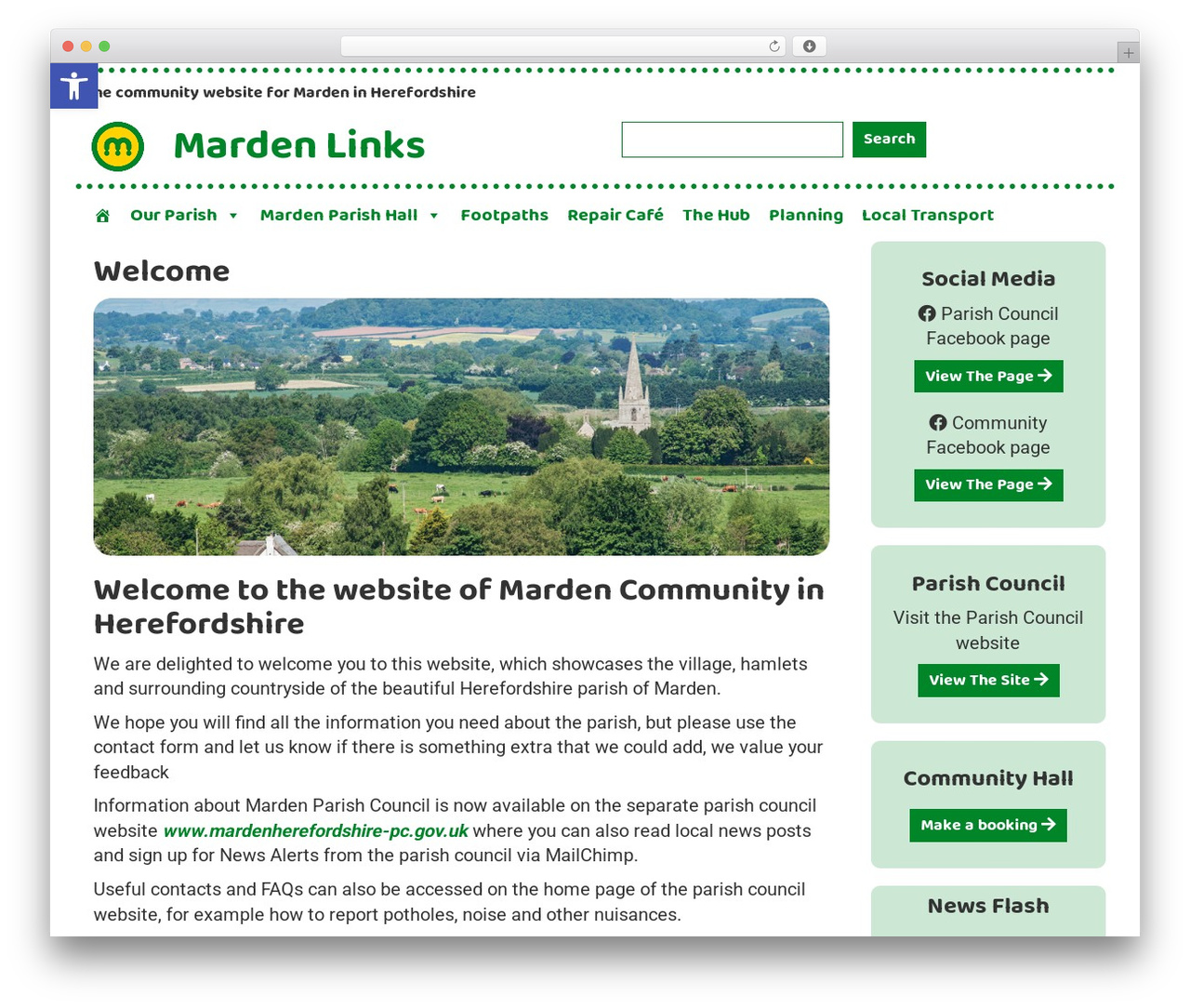 Bootstrap Basic WordPress website theme - marden-links.org