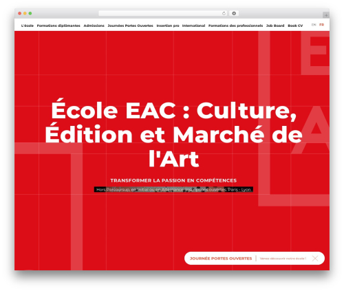 Hands x EAC WordPress theme - ecole-eac.com