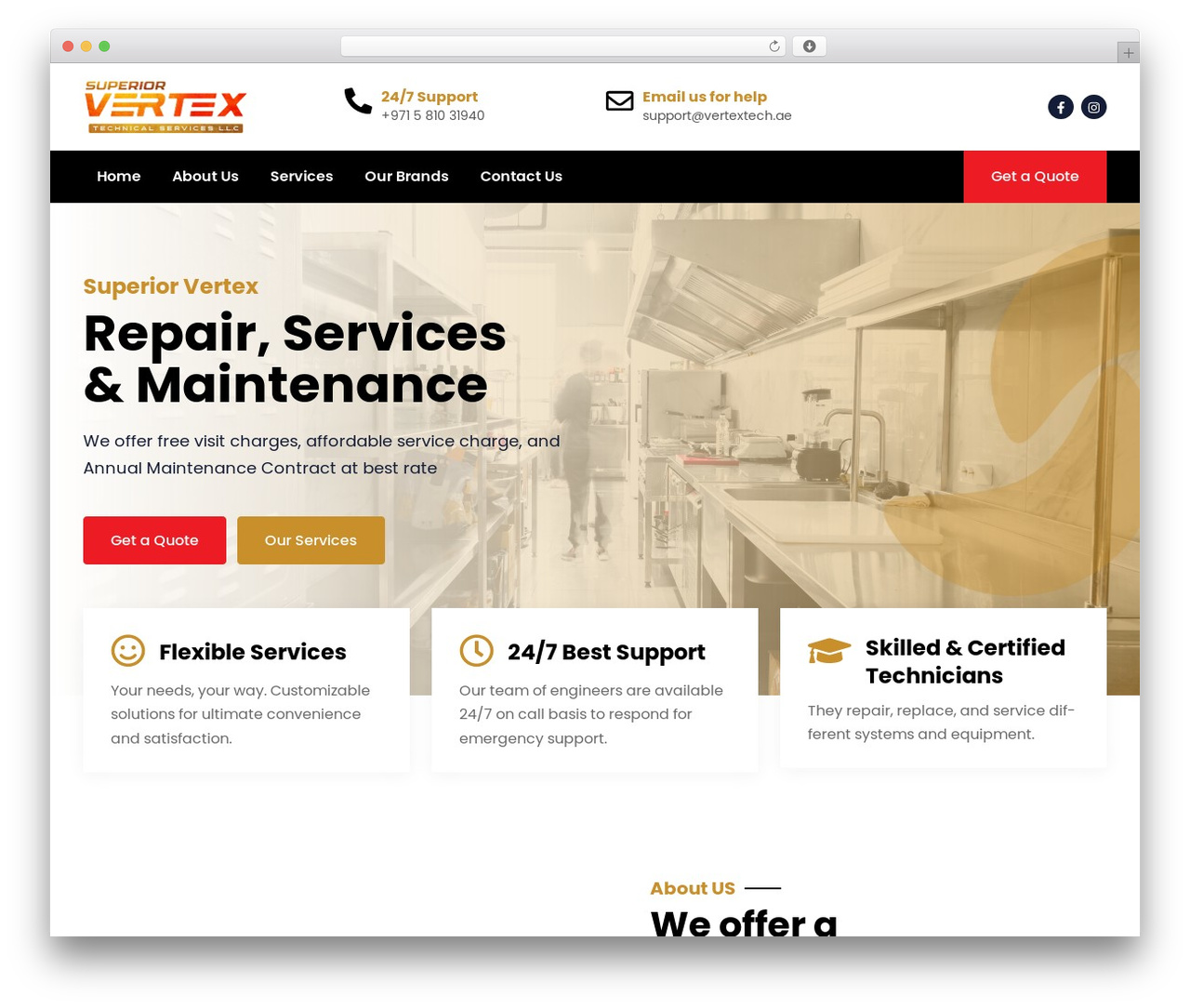 Itechie WP theme - vertextech.ae