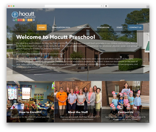 MC Base WordPress theme - hocuttpreschool.com