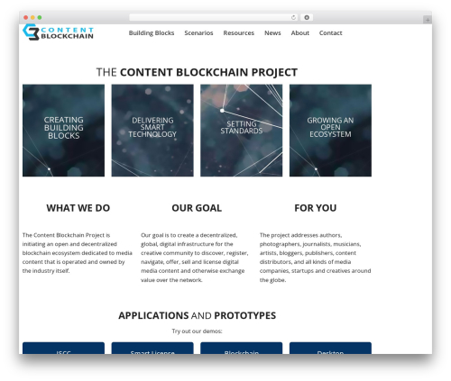 Page Builder Framework WordPress theme - content-blockchain.org