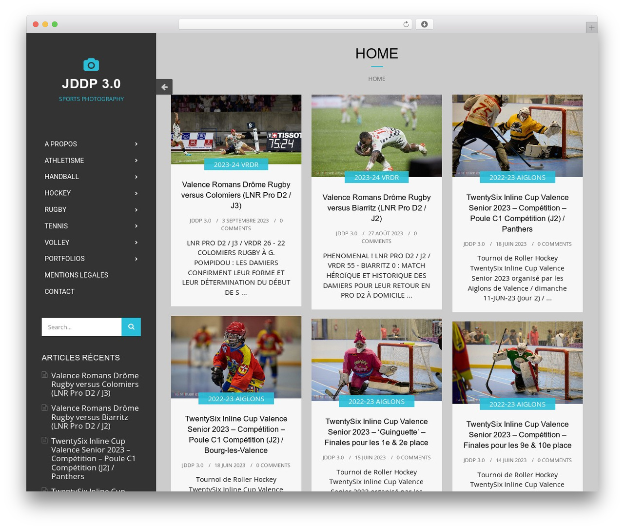 Shutter WordPress theme - jddp.net