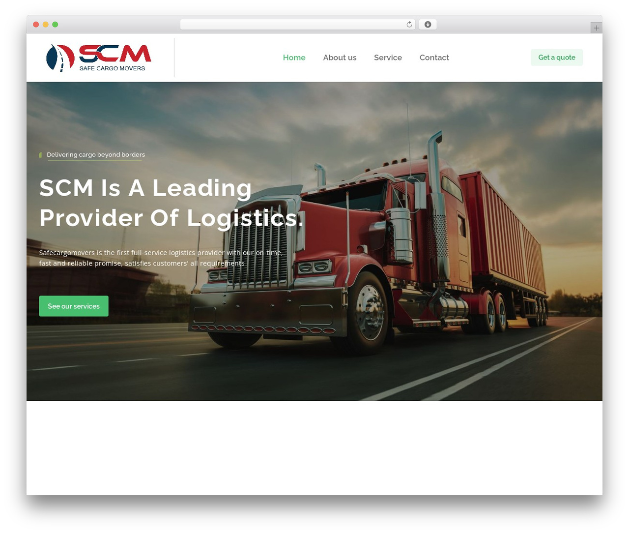 Transflash theme WordPress - safecargomovers.com