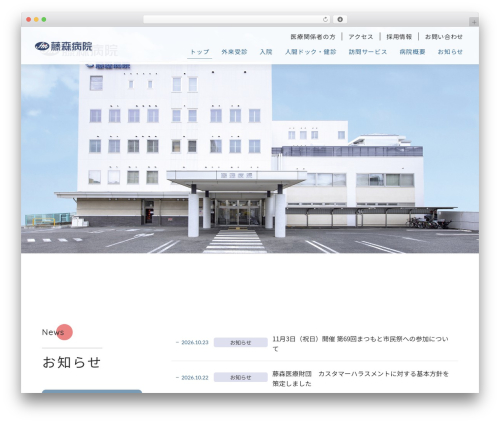 WordPress theme 藤森病院 - fujimori-hosp.jp