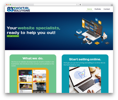WordPress theme Beaver Builder Theme - 83digital.co