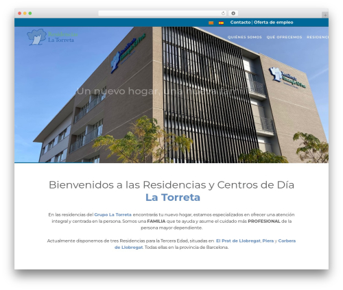 WordPress theme Bridge - residenciaslatorreta.com