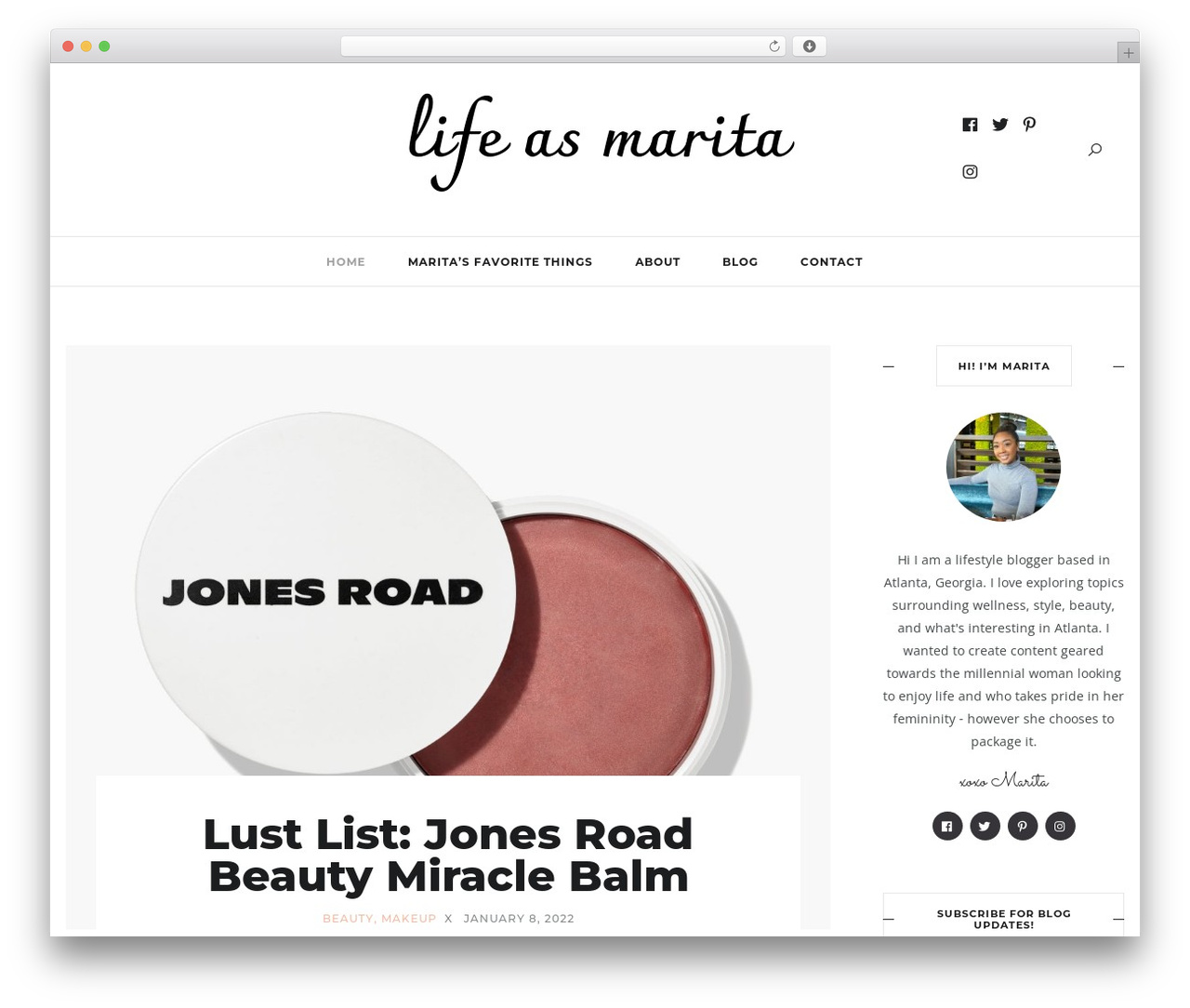 Brookside WordPress theme - lifeasmarita.com Brookside WordPress theme - lifeasmarita.com