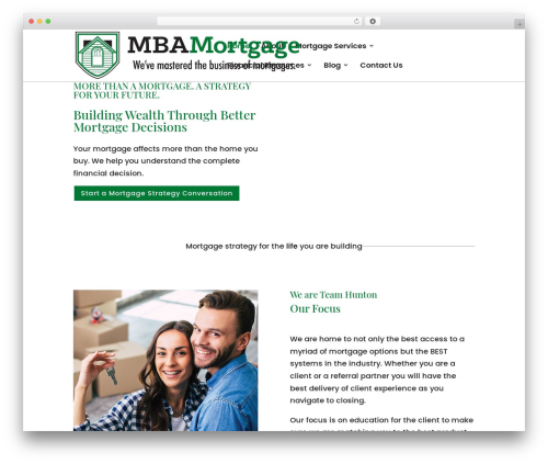 Divi WordPress theme - teamhuntonmortgage.com