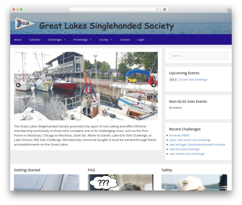 GeneratePress free WordPress theme - solosailors.org