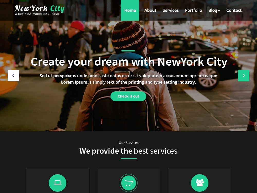 NewYork City WordPress ecommerce template