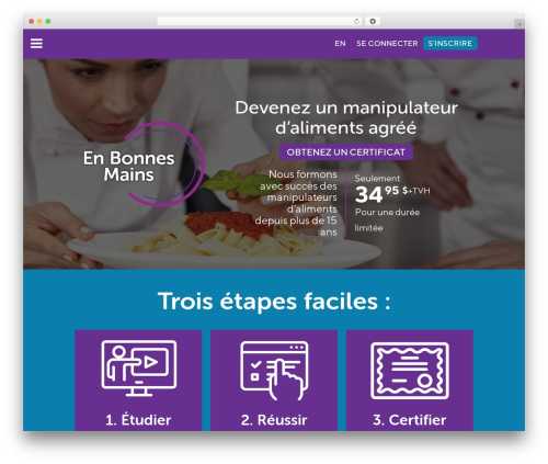 WordPress theme Arcadia - enbonnesmains.ca