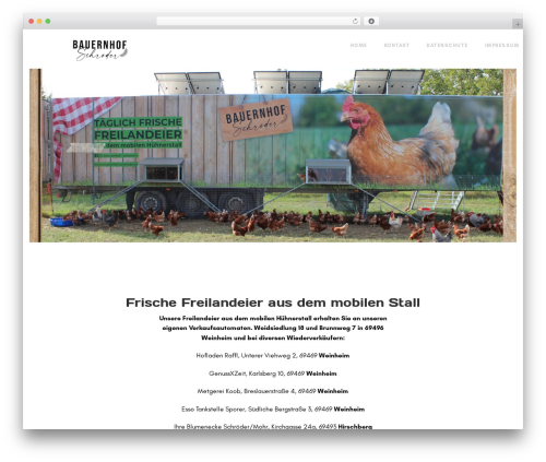 WP theme Malefic - bauernhof-schroeder.de