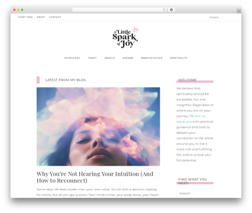 Captivating Theme WordPress theme - alittlesparkofjoy.com