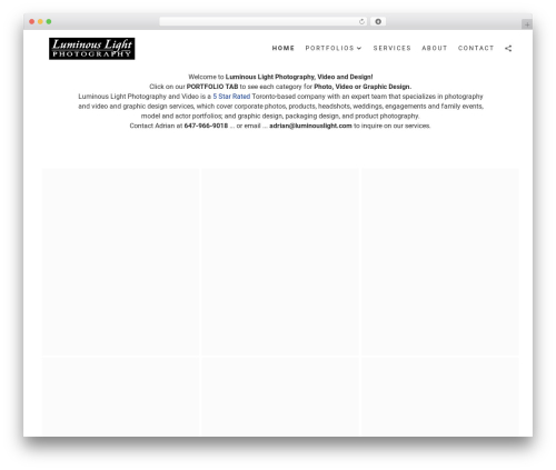 Flatbase WordPress video theme - luminouslight.com