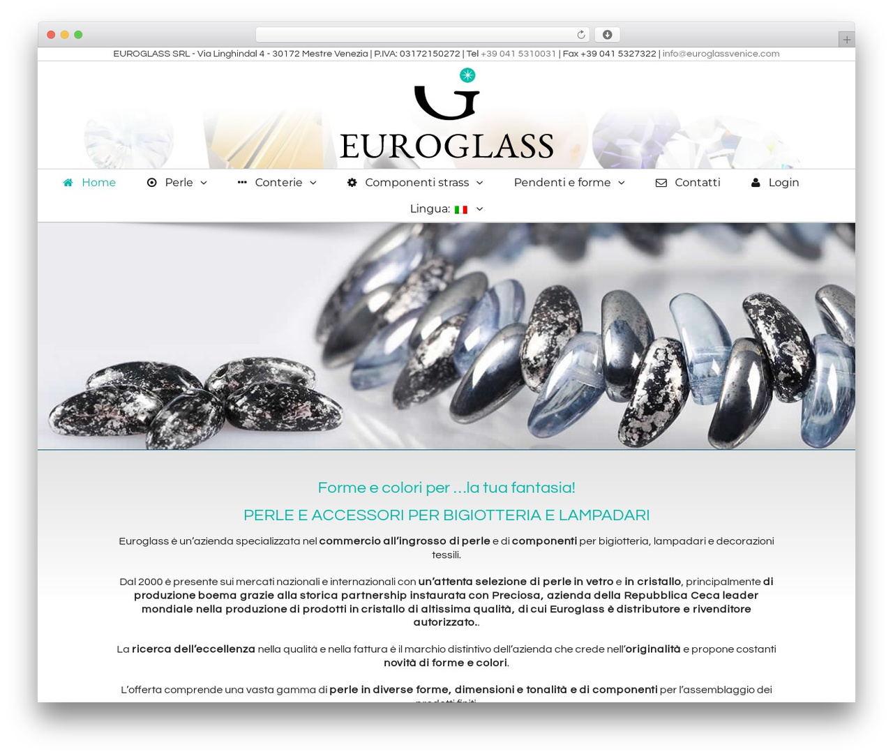 WordPress theme Avada - euroglassvenice.com
