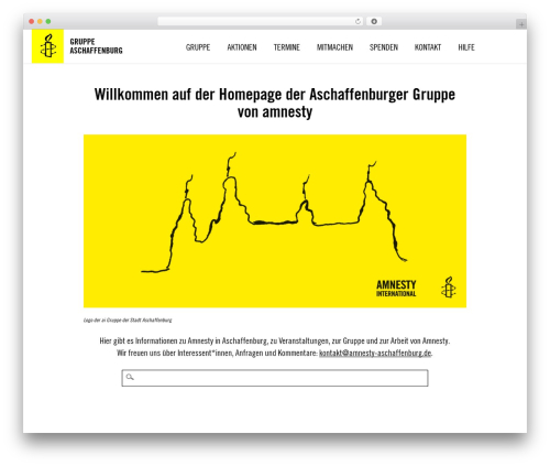 WordPress theme Design for Groups and Districts (Human) - amnesty-aschaffenburg.de