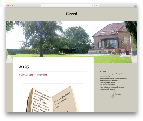 WordPress theme Lovecraft - WordPress.com - geerd.be