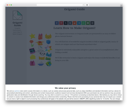 Iks menu pro WordPress plugin - origami.guide