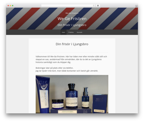 WordPress theme Relativity - wegefrisoren.se