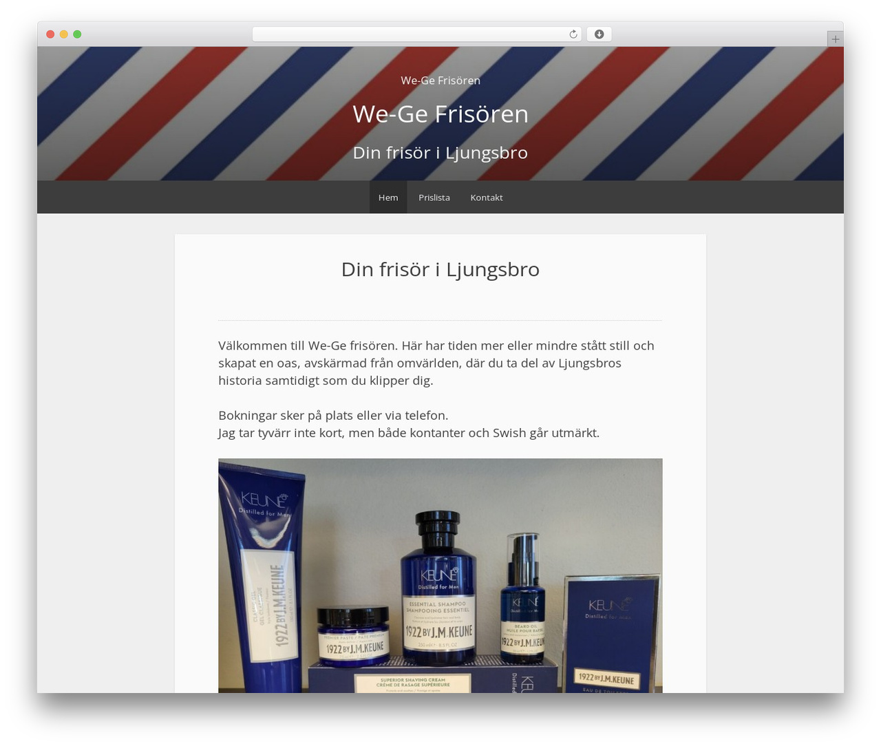 WordPress theme Relativity - wegefrisoren.se