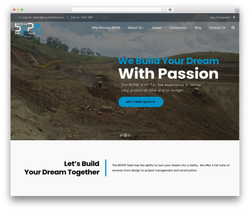Brixel WordPress theme - bcpmlimited.com