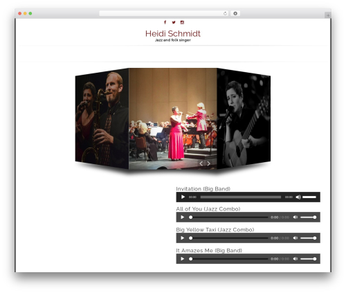 DesignStudioPro WordPress theme - heidischmidtmusic.com